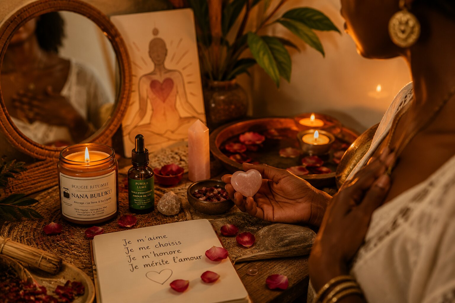 Rituel d'amour de soi : ouvrir le cœur avant d'aimer l'autre