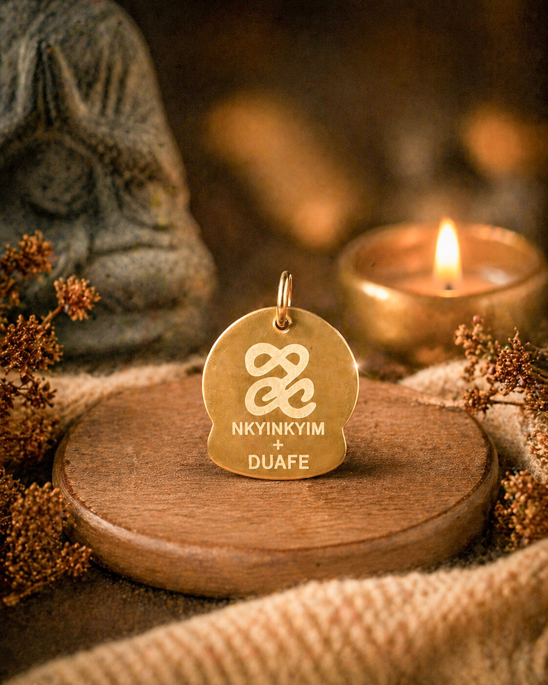 Amulette NKYINKYIM + DUAFE – Harmonie en mouvement