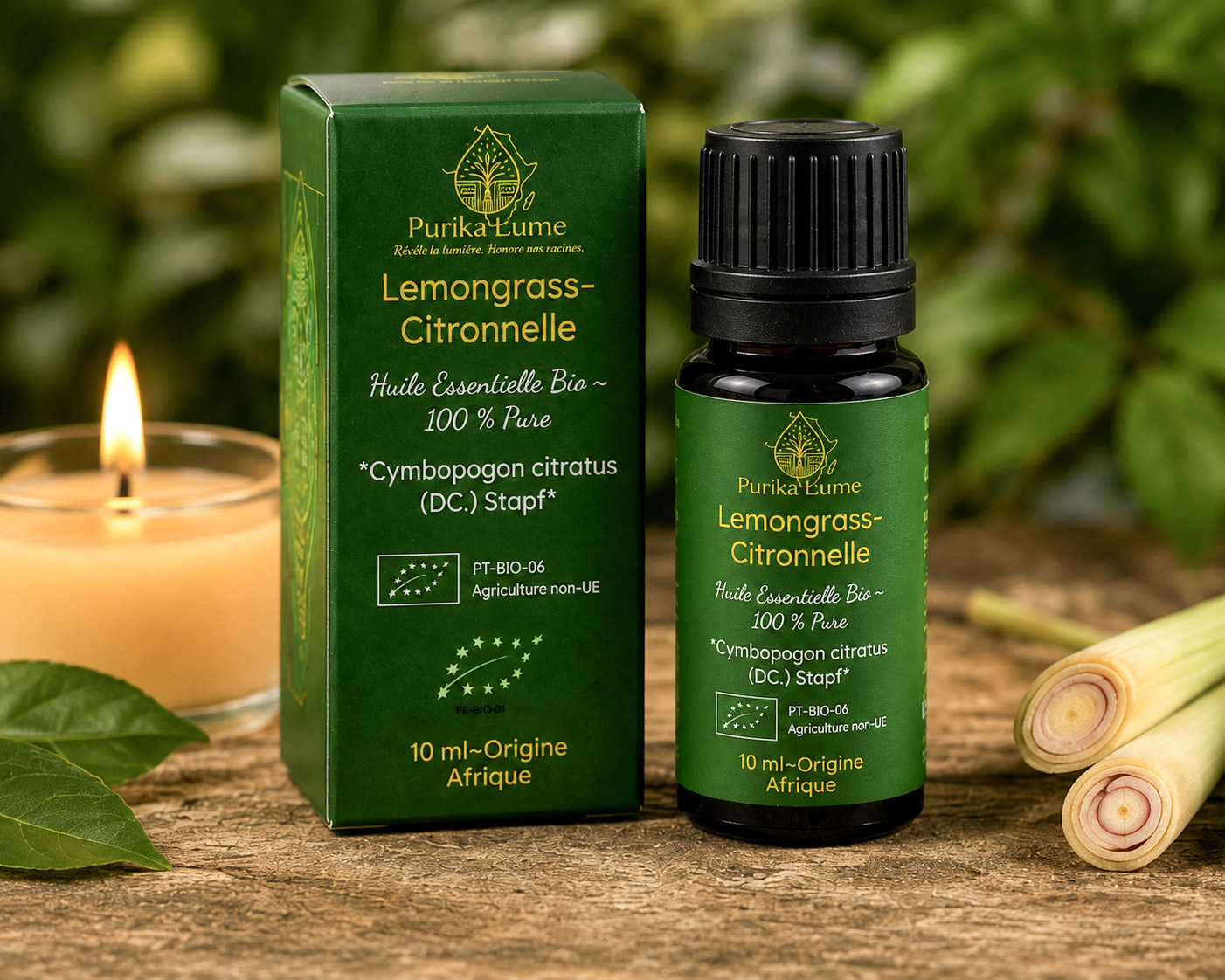 Lemongrass BIO — Huile Essentielle Sacrée